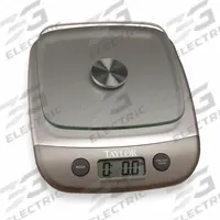 TAYLOR Food Scale: 6 in Weighing Surface Dp, 6 in Weighing Surface Wd, 2 in Overall Ht, LCD, 3800N10. Key specifications — Readability: 1 g/0.1 oz; Brand: TAYLOR; IP Rating: Not IP Rated.