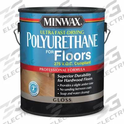 MINWAX Finish: Varnish, Interior, Water, 1 gal Container Size, Wood, Semi-Gloss - Wood Sealers & Finishes