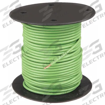 GROTE Primary Automotive Wire: GPT, 500 ft, 1 Conductor, 12 AWG, Green - PVC-Insulated General Purpose Primary Wires