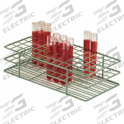 SP SCIENCEWARE Tube Rack: 5 1/8 in Overall Wd, Steel, Green, (72) Places, 72 Compartments - Lab Storage Racks