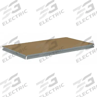 TENNSCO Shelf: 36 in x 18 in, 1,000 lb Load Capacity, Particleboard, Gray - Particleboard Decking Shelf Kits for Boltless Shelving