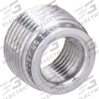 APPLETON ELECTRIC Reducing Bushing - Haz Loc: Aluminum, 1/2 in_3/4 in Trade Size (MPN RB75-50A). Key specifications — Reduction Size: 3/4 in to 1/2 in; Brand: APPLETON ELECTRIC.