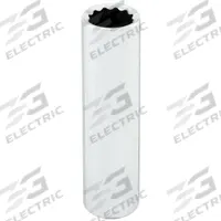 WESTWARD Socket: SAE, 3/8 in Drive Size, 1/4 in Socket Size, 12-Point, Deep, Chrome, Socket (MPN 53YT69). Key specifications — attr1204417: WESTWARD; attr1204392: Chrome.