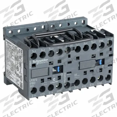SCHNEIDER Miniature IEC Magnetic Contactor: Reversing, 3 Poles, 3NO Contacts, 12 A - Miniature, Reversing IEC Contactors