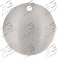 APPROVED VENDOR Blank Tag: Brass, Silver, 0.04 in Thick, Round, 2 in x 2 in, 25 PK (MPN 43586). Key specifications — Material: Brass; Color: Silver; Brand: APPROVED VENDOR.