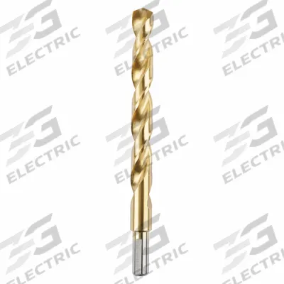 MILWAUKEE Jobber Length Drill Bit: 31/64", 135° Split Point, TiN-Coated HSS - Chip-Clearing High-Speed Steel Jobber-Length Drill Bits