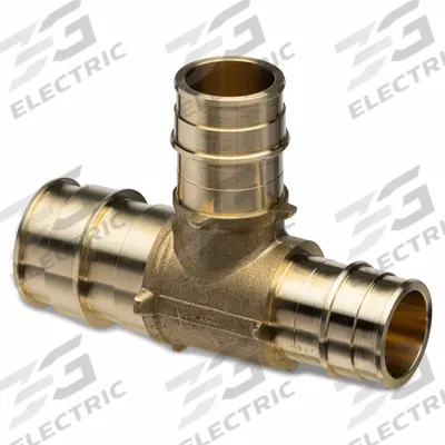ZURN Barbed Tee: Brass, Expansion - Expansion Brass Barbed Tube Fittings