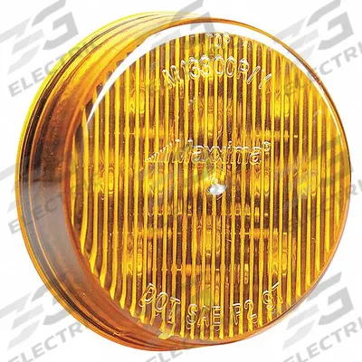 MAXXIMA Clearance Marker Light: Clearance Light, LED, Round, Surface Mount, Amber - Clearance Lights