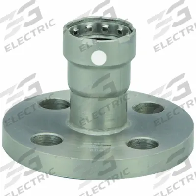 VIEGA MEGAPRESS Crimp Adapter Fitting: 1 in Pipe x 4 in Pipe Size, Press-fit x Flange - Steel Press Pipe Flanges