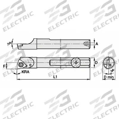 WIDIA Indexable Boring Bar: GSBIW31243R (MPN 2828145) - Indexable Boring Bars