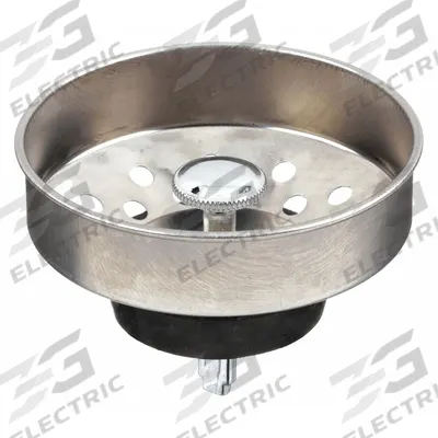 APPROVED VENDOR Strainer: 3 in Overall Dia, 2 1/8 in Overall Ht, Stainless Steel, Unfinished - Strainers for Sink Drains
