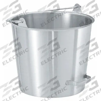 VOLLRATH Dairy Pail: 14.75 qt Capacity, 11 1/2 in Overall Ht, 12 in Overall Dia - Hygienic Dairy Pails