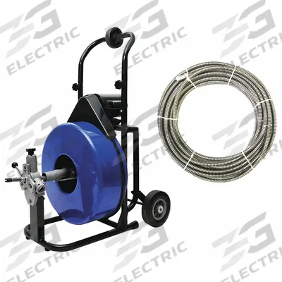 WESTWARD Drain Cleaning Machine: Corded, For 4 in to 8 in Pipe, 3/4 in Cable Dia. - Corded Drum Machines