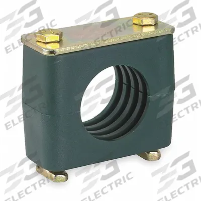 ZSI Vibration-Dampening Beta Clamp: Ribbed Bore, Steel Clamp, Polypropylene Cushion - Vibration-Dampening Textured Core Beta Clamps