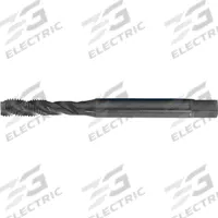CLEVELAND Spiral Flute Tap: 3/8"-24 UNF, 2B, 3 Flute, Semi-Bottoming Chamfer, Black Oxide Cobalt (MPN C98119)