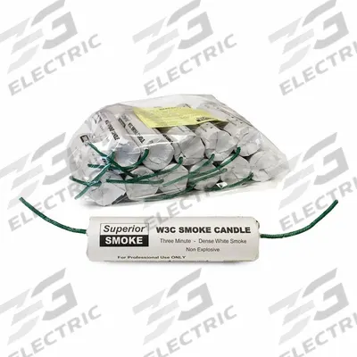 SUPERIOR SMOKE Smoke Candle: 40,000 cu ft Generated Volume - Smoke Emitters