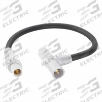 Paralleling Tee with Cable: Male-Male-Female, White, 600V AC, 400 A, Series 16, 24 in Cable (MPN 16A31-UW). Key specifications — Brand: LEVITON; Gender Configuration: Male-Male-Female.