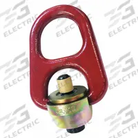 CROSBY Hoist Ring: Swivel, Steel w/Red Powder-Coated Bail, 1"-8, Max. 10,000 lb, Lifting (MPN 1068050). Key specifications — Brand: CROSBY; Thread Size: 1"-8; Operation: Lifting.