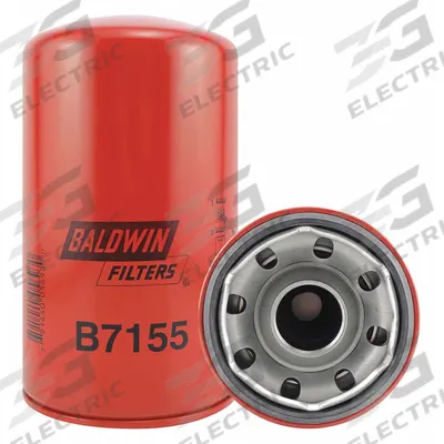 BALDWIN FILTERS Oil Filter: B7155, 1 1/2"-16 Thread Size, 8 1/8 in Overall Ht, Oil, Hino - Spin-On Oil Filters