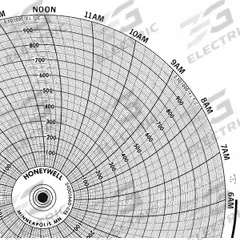 HONEYWELL Circular Paper Chart: Honeywell, 0°F to 1,000°F, BN 24001660-015, Honeywell, 100 PK. Key specifications — Compatible with Manufacturer Model Number: AR-100; Brand: HONEYWELL; Units Measured: Temperature °F.