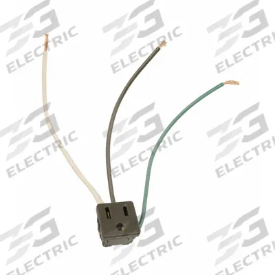 LEVITON Receptacle: Single, 5-15, Black, 125V AC, 15 A, 2 Pole / 3 Wire (MPN 1374-1) - General Purpose Receptacles