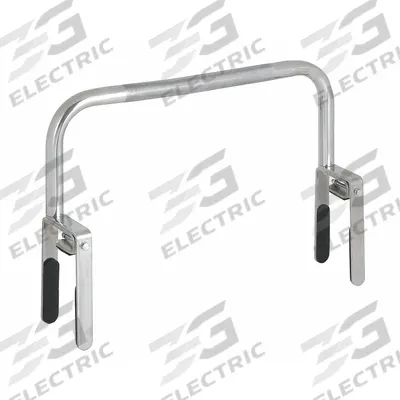APPROVED VENDOR Bathtub Grab Bar: Wave, 18 in Lg, 1 in Dia, Steel, Chrome-Plated - Safety Rails