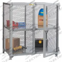 LITTLE GIANT Bulk Storage Locker: 61 in x 27 in x 52 in, 1 Fixed Shelf, Legs, Gray, Gray, Shelves (MPN SC-2460-NC). Key specifications — Brand: LITTLE GIANT; Body Panel Type: Ventilated; Base Type: Legs; Cabinet Color: Gray; Frame Assembled: Assembled.