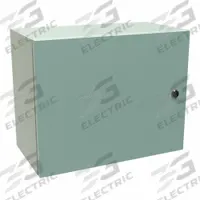 HAMMOND Electrical Enclosure: Steel, 16 in x 20 in x 10 in, NEMA 12/3R/4, Solid Cover, Hinged (MPN EN4SD162010GY). Key specifications — Closure Method: 1/4-Turn Latch; Brand: HAMMOND; Knockouts: Not Included.