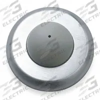 Door Stop: Wall - Mounted, 2 1/2 in Wd, 1 in Overall Ht, Stainless Steel (MPN 406 US32D). Key specifications — Product Type: Door Stop; Brand: ROCKWOOD; Color: Gray.