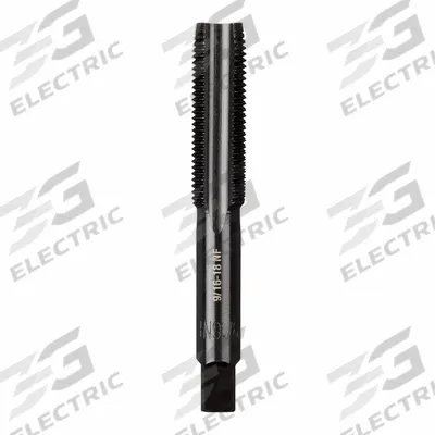 MILWAUKEE Straight Flute Tap: 9/16"-18 UNF, 2B, 4 Flute, Plug Chamfer - General Purpose Hand Taps