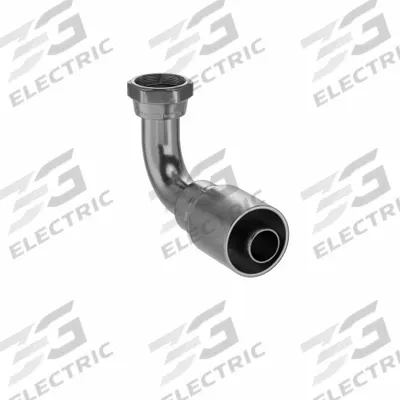 Parker Hydraulic Crimp Fitting: Steel x Steel, 90° Elbow, -20 For Hose Dash Size - Parker Crimp Hydraulic Hose Fittings with ORS Connection