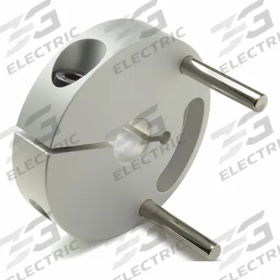 RULAND MANUFACTURING Controlflex Coupling Hub: 1° Angular Misalignment, 0.04 in Axial Motion - Double Insert Hubs for Round Shafts