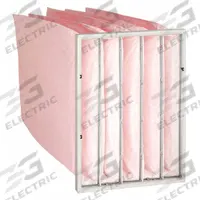 GRAINGER Pocket Air Filter: 24 in x 20 in x 22 in, MERV 13, Pink, Synthetic, 5 Pockets (MPN 5M398). Key specifications — Display Sell UOM: EA; Brand: GRAINGER; Media Material: Synthetic; Performance Rating: MERV 13.