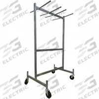 DAYTON Chair and Table Cart: 500 lb, 43 1/2 in L x 31 5/8 in W x 84 in H, For 24 Chairs, (4) Swivel (MPN 30F021). Key specifications — Frame Color: Gray; Brand: DAYTON; Caster/Wheel Configuration: (4) Swivel.