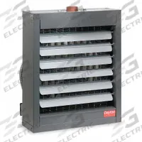 DAYTON Hydronic Wall and Ceiling Unit Heater: Steam/Water, 61,000 BtuH Output @ 200 F Water (MPN 5YH20). Key specifications — Air Flow: 1,400 cfm; Brand: DAYTON; Connection Size, Connection Type: 1-1/4 in, Threaded Female NPT; Fan Guard Type: Standard Guard; Heating Method: Steam; Overall Dimensions - H x W x D: 24-1/4 in x 20-7/8 in x 11-13/16 in.