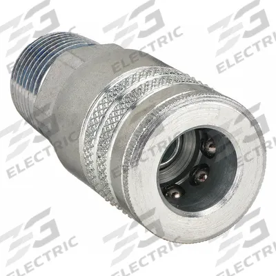 PARKER Quick Connect Hose Coupling: 1/4 in Body Size, 3/8 in Hose Fitting Size - Industrial Interchange Steel Quick-Connect Air Coupling Bodies