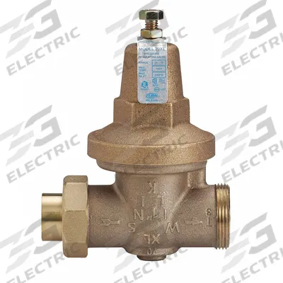 WILKINS Water Pressure Reducing Valve: FNPT, 1 in Pipe Size, Bronze, 25 psi to 75 psi - Standard Capacity Water Pressure Regulators