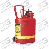 JUSTRITE Type I Safety Can: For Use With Flammables, 1 gal Capacity, Polyethylene, Red (MPN 14169). Key specifications — Brand: JUSTRITE.