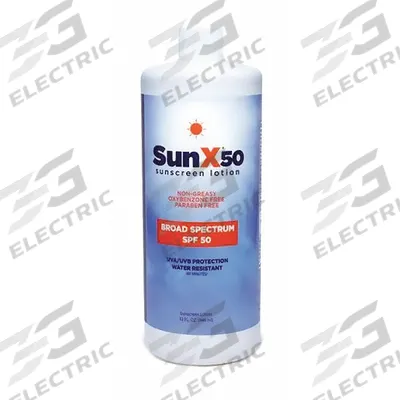 SUNX Sunscreen: 50 SPF, Lotion