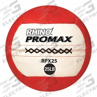 CHAMPION SPORTS Medicine Ball: 14 in Overall Dia, Red, 25 lb (MPN RPX25). Key specifications — attr989247: Red; attr991485: CHAMPION SPORTS.