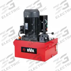 BVA HYDRAULICS Hydraulic Pump: 10,000 psi Max. Op Pressure, 525 cu in/min Max. Flow Rate, 480V AC (MPN PE60M4N06J). Key specifications — attr941810: PE60M4N06J; attr941817: 3-Position; attr941814: Advance.