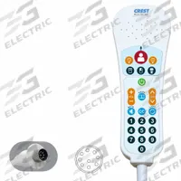 CREST HEALTHCARE SUPPLY Call-for-Assistance Devices - Elite Digital Pillow Speaker: 9-Pin DIN (MPN EN4902ERARBBXX5L1). Key specifications — End Connection Type: 9-Pin DIN; Standards: UL 1069; Manufacturer Part Number: EN4902ERARBBXX5L1; Color: White; Voltage: 30V DC; Brand: CREST HEALTHCARE SUPPLY; Call Station Type: Digital Pillow Speaker.
