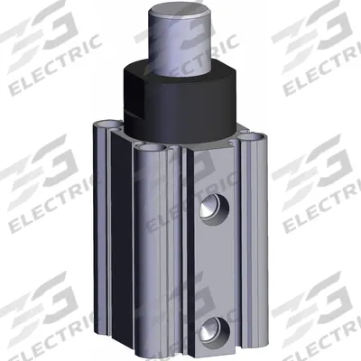 SMC Stopper Air Cylinder: 40 mm Bore Dia, 30 mm Stroke Lg, Through-hole Mounting - Pallet Stopping Extruded Cylinders
