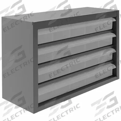 DURHAM MFG Drawer Bin Cabinet: 16 3/4 in x 6 1/2 in x 11 1/4 in, 20 Drawers, Steel - Metal/Plastic Small Parts Drawer Cabinets