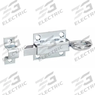 APPROVED VENDOR Door Bolt: Surface Bolt, Zinc, 1 in Ht, 1 5/8 in Wd - Door Bolts