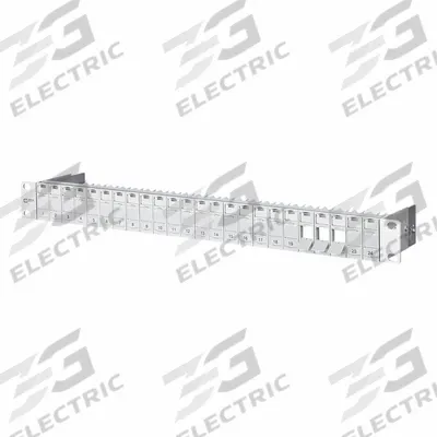 METZ CONNECT Patch Panel: Rack, ABS, 24 Ports - Voice & Data Housings, Panels & Connector Components
