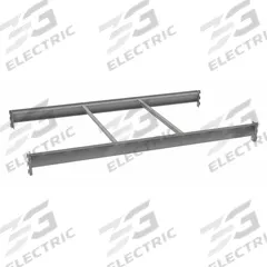 TENNSCO Bulk Storage Deck Level: 60 in x 36 in x 3 5/8 in, 14 ga Beams, 3,800 lb Load Capacity (MPN BPB-60-36). Key specifications — Frame Finish: Epoxy Coated; Frame Material: Steel; Color: Industrial Gray; Includes: (2) 36 in Cross Bars; Brand: TENNSCO.