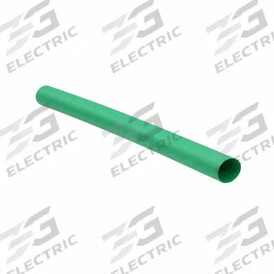 APPROVED VENDOR Heat Shrink Tubing: 0.13 in I.D. Before Shrinking, 6 in Lg, Green, 2:1 - Standard Heat Shrink Tubing