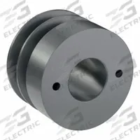 APPROVED VENDOR V-Belt Pulley: 2AK32, 2 Groove, 3.25 in OD, Bushed Bore, H/QT, Cast Iron (MPN 2AK32H). Key specifications — attr1318293: 2AK32; attr1318301: 3 in (4L, A); attr1318291: 4L, A, or AX.