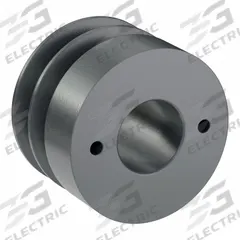 APPROVED VENDOR V-Belt Pulley: 2AK32, 2 Groove, 3.25 in OD, Bushed Bore, H/QT, Cast Iron (MPN 2AK32H). Key specifications — attr1318293: 2AK32; attr1318301: 3 in (4L, A); attr1318291: 4L, A, or AX.